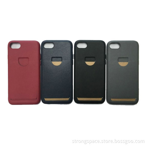Wallet case Card holder Genuine leather casing for iPhone 7